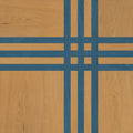 F30-Criss-Cross Azure Art-Multi-layer Engineered Marquetry Flooring，Dyed