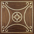 F41-Auspicious-Multi-layer Engineered Marquetry Flooring,Metal inlay