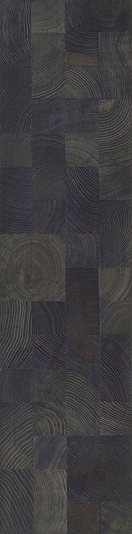F20-Ink black-Plank, Space series,annual ring