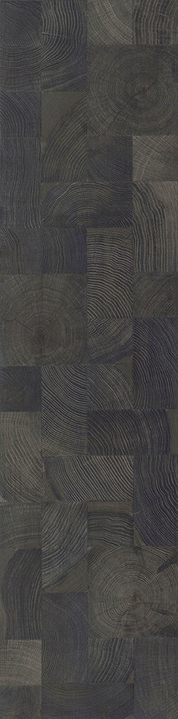 F20-Ink black-Plank, Space series,annual ring