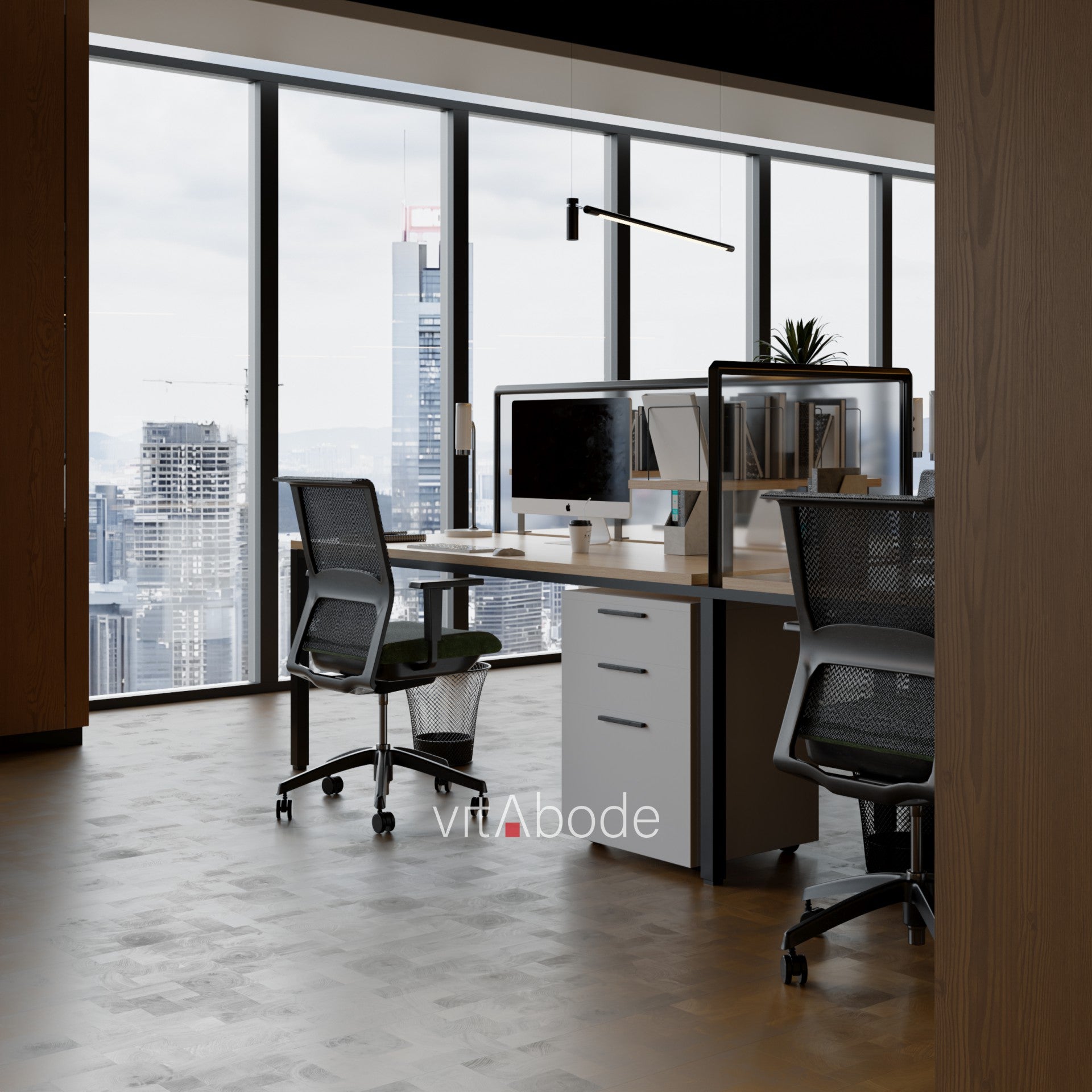 F21-Light smoked-Plank, Space series,annual ring,wood flooring