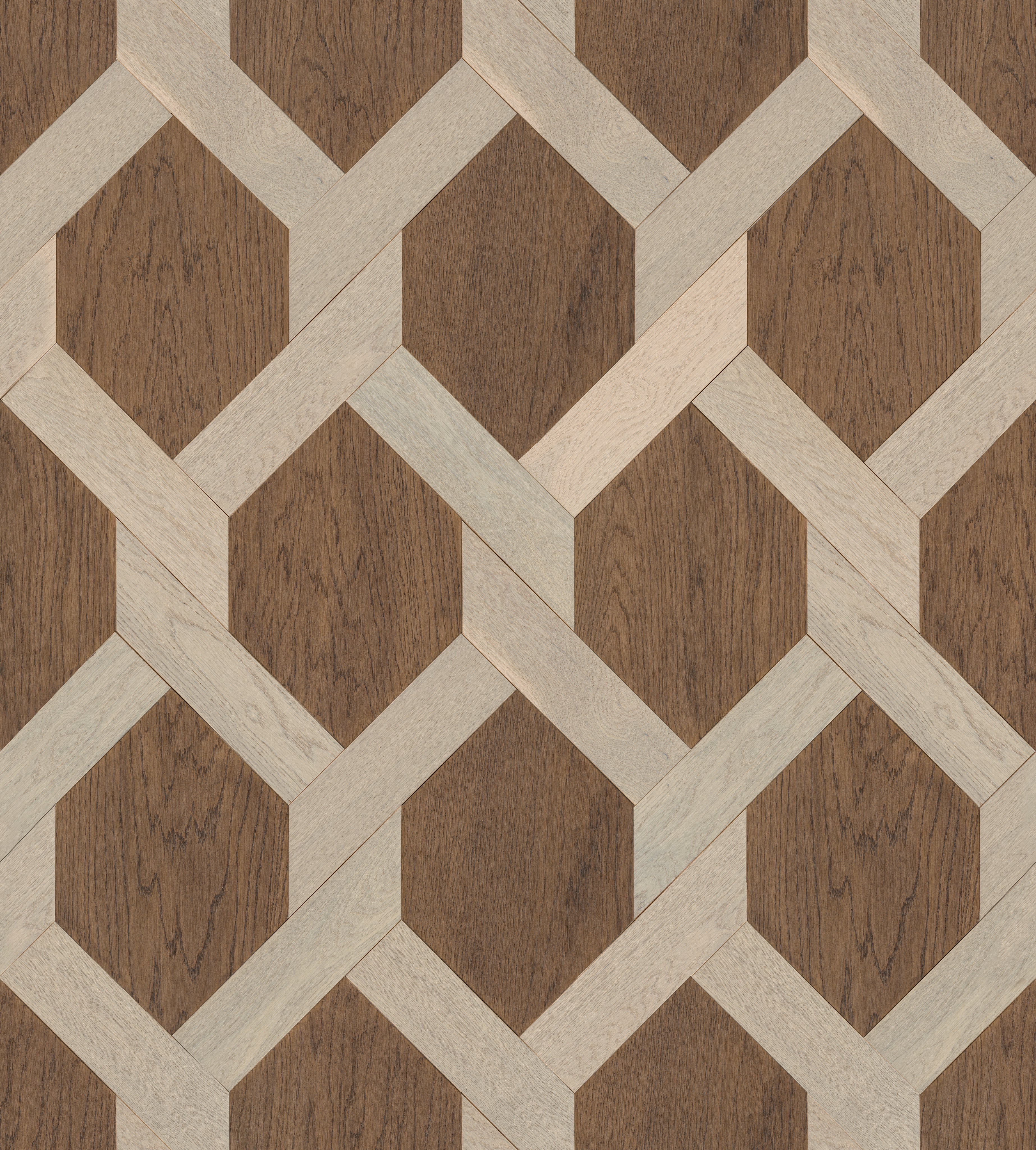F40-Indian Pattern-Multi-layer Engineered Marquetry Flooring，Color clash
