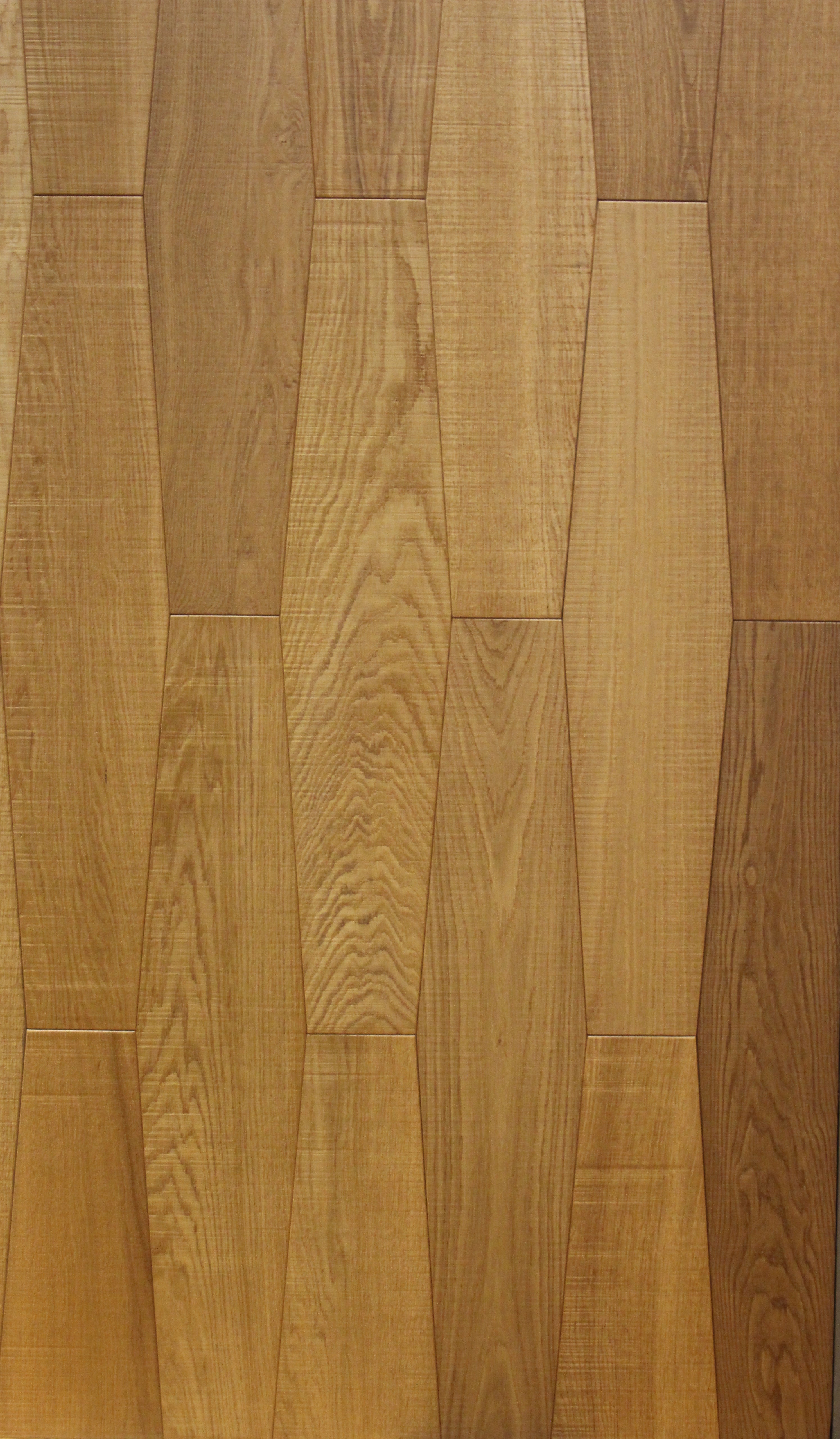 F45-Natural wood- Geometric Parquet Flooring,Long hexagon,Heat-treated Oak,Full-serrated