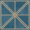 F31-Radiant Blue Lattice-Multi-layer Engineered Marquetry Flooring，Dyed
