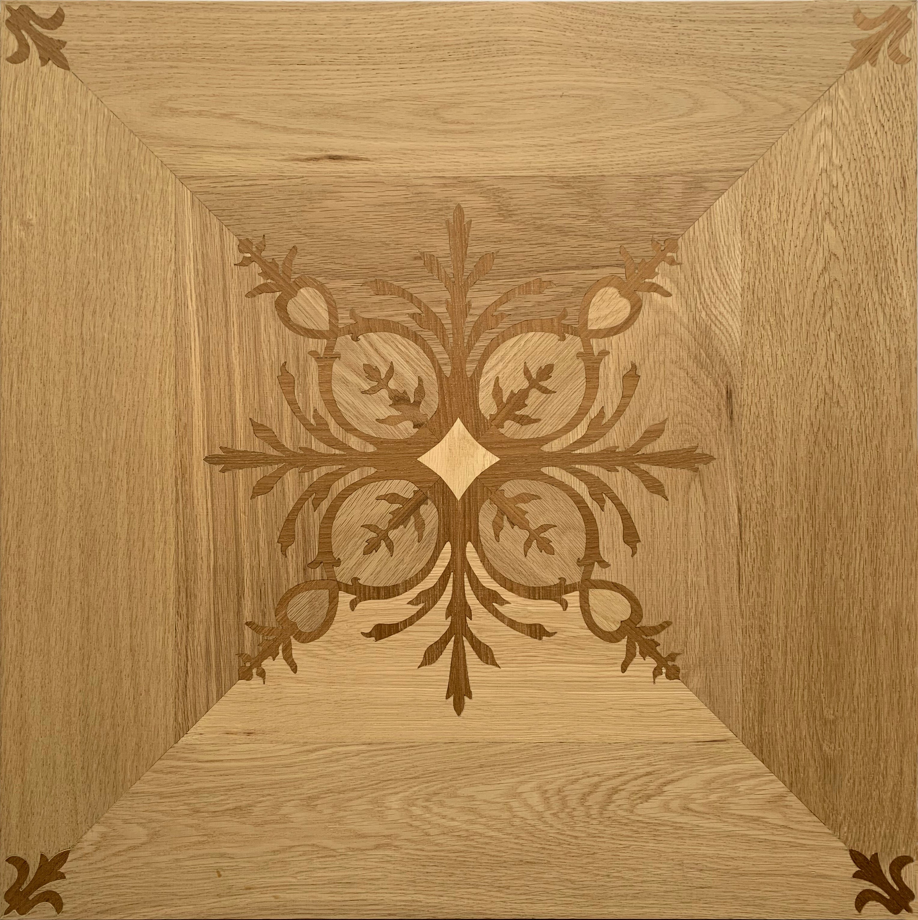 F33-Versailles Floral Core Parquet-Multi-layer Engineered Marquetry Flooring